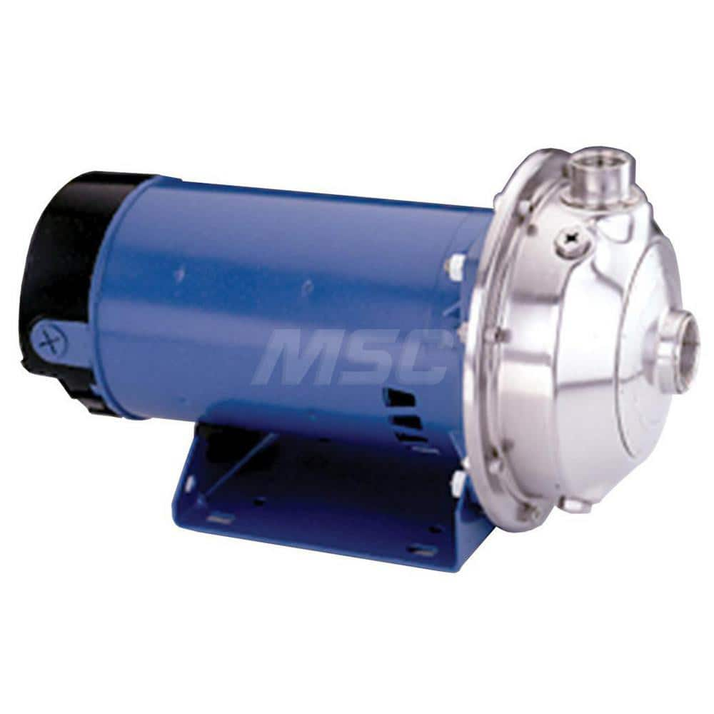 AC Straight Pump: 230/460V, 3.5-3.4/1.7A, 1 hp, 3 Phase, 316 Stainless Steel Housing, 316 Stainless Steel Impeller MPN:100MS1E2C0