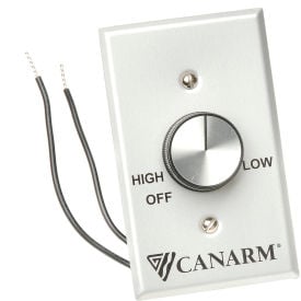 Canarm® Variable Speed Switch Control For 2 Fans Silver MC-3