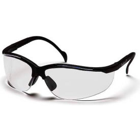 Venture II® Safety Glasses Clear Lens  Black Frame - Pkg Qty 12 SB1810S