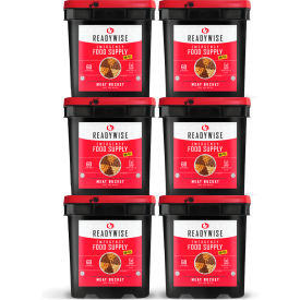 ReadyWise 40-70360 Gourmet Freeze Dried Meat Buckets 6 Buckets 360 Servings 40-70360