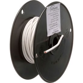 Allpoints 38-1265 High Temperature Wire; #14 Gauge; Stranded SRGN; White; 50' Roll 381265