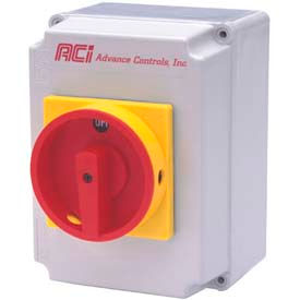 Advance Controls 107721 Enclosed 30 Amp Disconnect Switch Class CC Type 4x Plastic Enclosure 107721