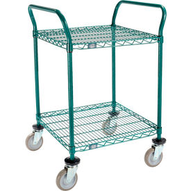 Nexel® Utility Cart 2 Shelf Poly-Green® 24