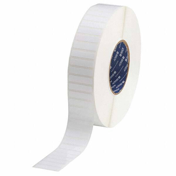 Label Maker Label: White, Polyester, 1-1/2