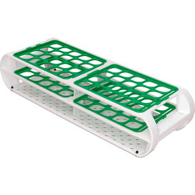 SP Bel-Art Switch-Grid Test Tube Rack 40 Places For 16-20mm Tubes Green 187450012