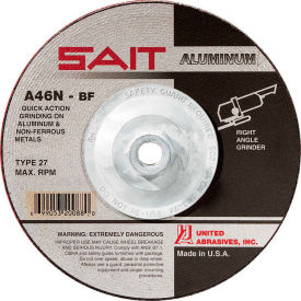 United Abrasives - Sait 20162 Depressed Center Wheel T27 4-1/2