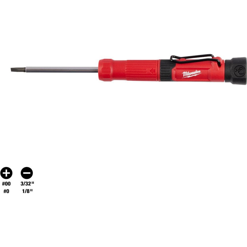 Bit Screwdrivers, Type: Combination , Tip Type: Phillips, Slotted , Drive Size (TXT): 1/4 in, 3/8 in, 1/2 in , Shaft Length: 2.7500  MPN:48-22-2932