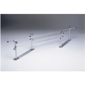 Steel Base Folding Parallel Bars Height and Width Adjustable 7' L 15-4004