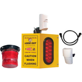 Collision Awarness Dual Use (Indoor/Outdoor) Large Yellow Interior Box 1 Light 2 Sensors 15' Cord Dual-Use-7-EXT-OHD