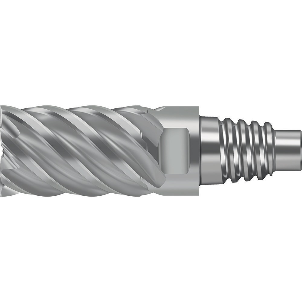 Square End Mill Heads, Mill Diameter (Decimal Inch): 0.6299 , Mill Diameter (mm): 16.00 , Length of Cut (mm): 24.0000 , Connection Type: E16  MPN:7873255