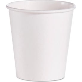 Dart® Single Sided Poly Paper Hot Drink Cups 10 oz White Pack of 1000 510W