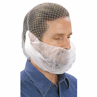 Beard Cover White Regular PK100 MPN:BP4RGRA