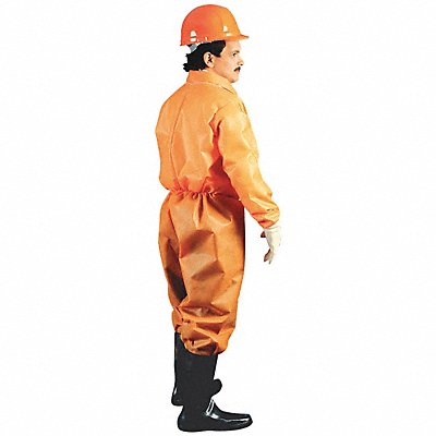 Collared Coveralls Orange L Elastic PK25 MPN:358441LGRA