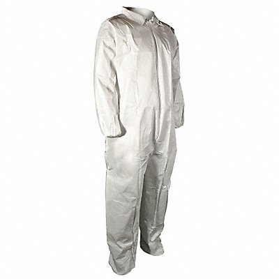 Collared Coveralls Whte 2XL Elastic PK25 MPN:5740XX