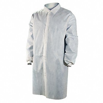 Lab Coat White Snaps M PK25 MPN:3509M