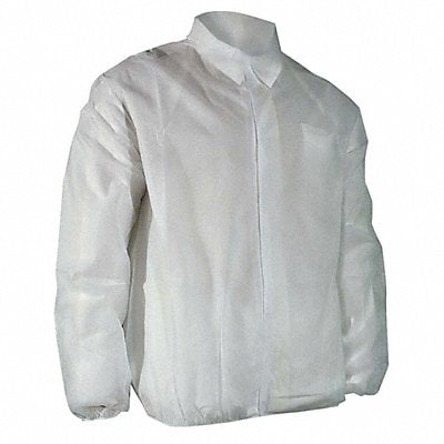 H2308 Lab Coat White Hook-and-Loop L PK50 MPN:6512EWHLL