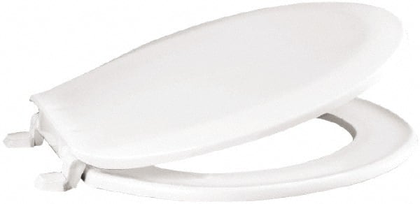 16.9 Inch Long, 2 Inch Inside Width, Polypropylene, Regular, Closed Front with Cover, Toilet Seat MPN:1200-001