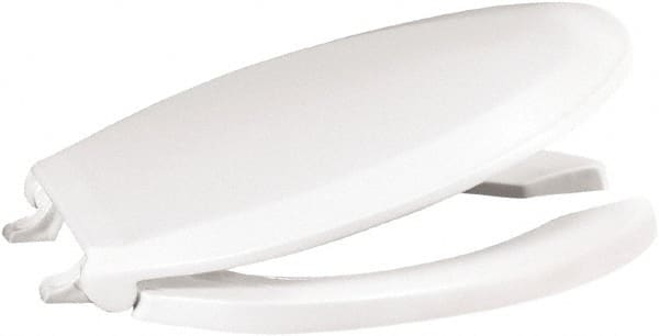 18.9 Inch Long, 2 Inch Inside Width, Polypropylene, Elongated, Open Front with Cover, Toilet Seat MPN:820STS-001