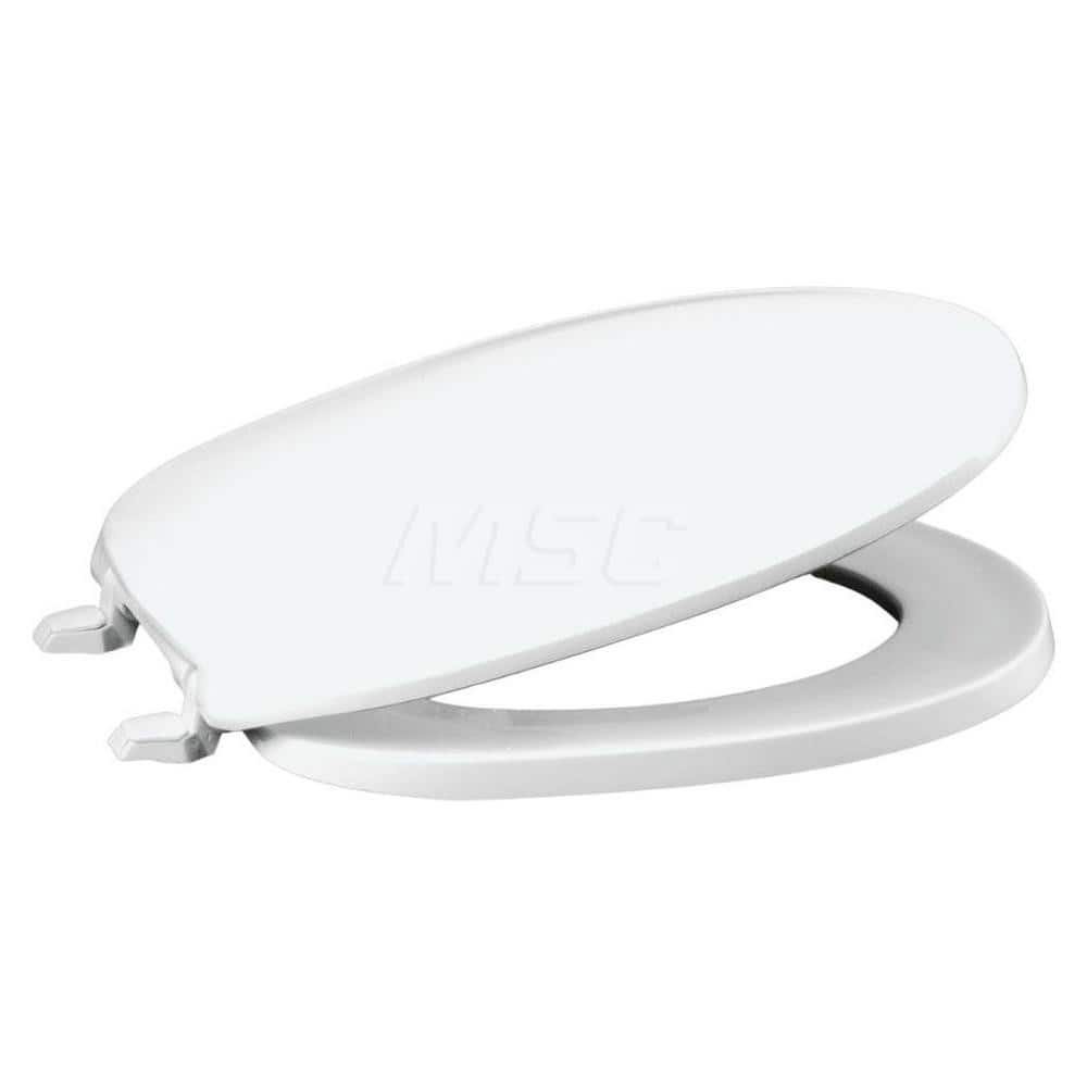 Toilet Seats, Type: Closed Front w/ Cover , Style: Round , Material: Plastic , Color: White , Outside Width: 14 (Inch) MPN:DS200-001