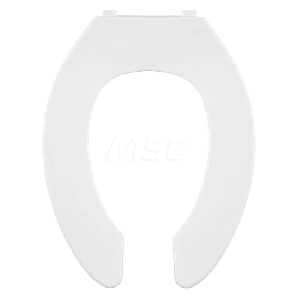 Toilet Seats, Type: Luxury Slow-Close w/ Cover , Style: Elongated , Material: Plastic , Color: White , Outside Width: 14-1/2 (Inch) MPN:DS500STSCC-001