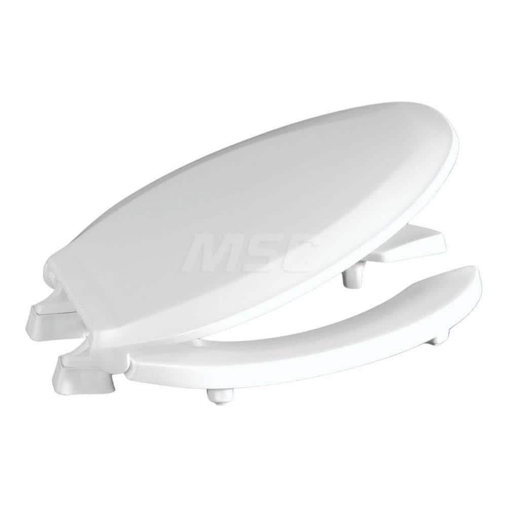 Toilet Seats, Type: Closed Front w/ Slow Close and Lift Off Hinge , Style: Elongated , Material: Plastic , Color: White , Outside Width: 14-3/16 (Inch) MPN:DSHL820STS-001