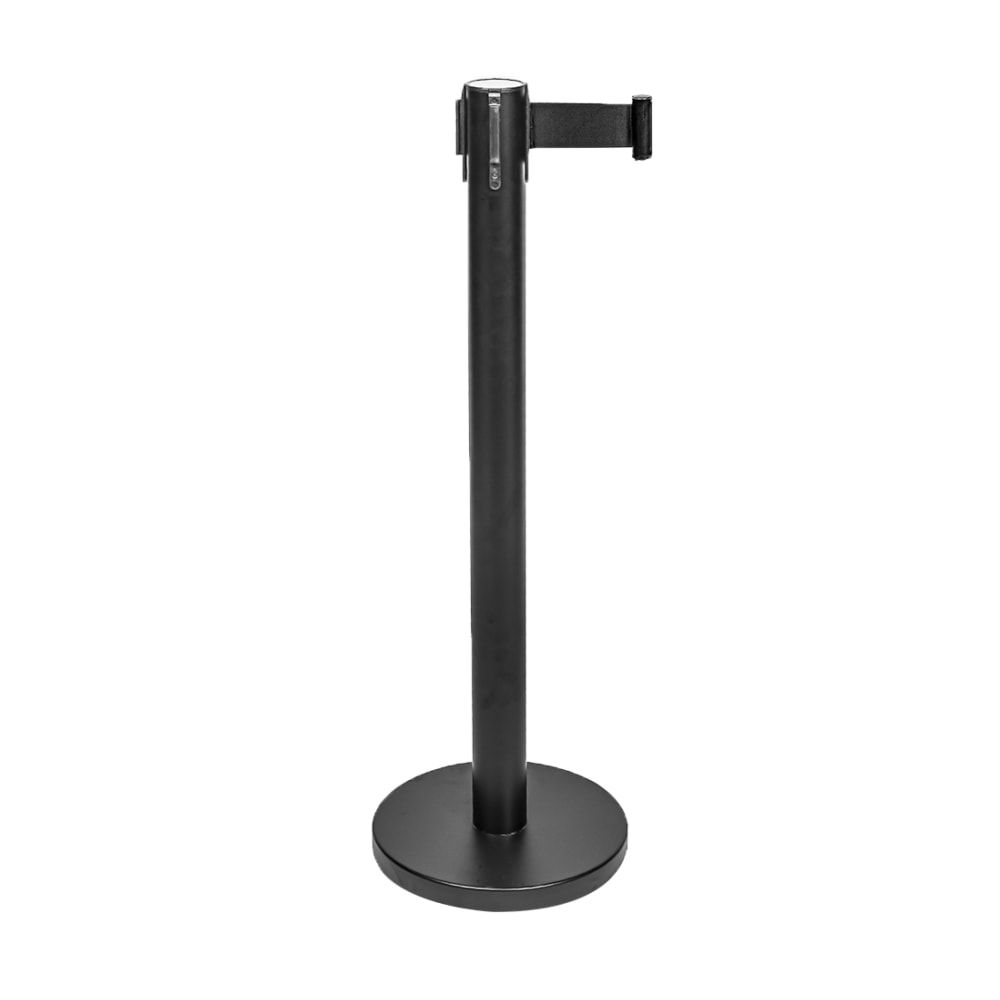 CSL Stanchions With 6ft Retractable Belts, Black, Pack Of 2 Stanchions MPN:5800BK-BLK