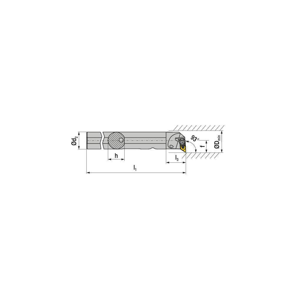 Indexable Boring Bars, Minimum Bore Diameter (Decimal Inch): 1.7800 , Maximum Bore Depth (Decimal Inch): 1.9680 , Toolholder Style: DDUNL  MPN:7870342434