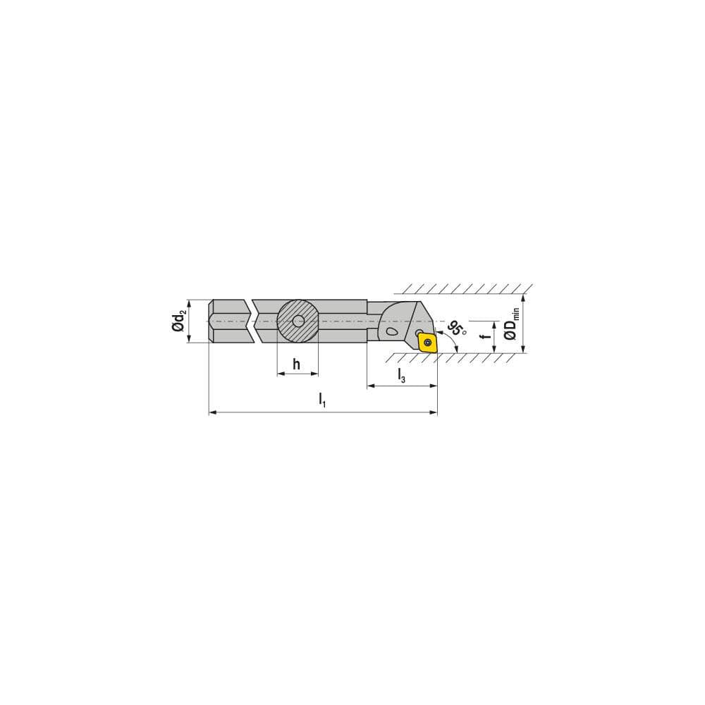 Indexable Boring Bars, Minimum Bore Diameter (Decimal Inch): 1.2800 , Maximum Bore Depth (Decimal Inch): 4.0000 , Maximum Bore Depth (Inch): 4  MPN:7871991626