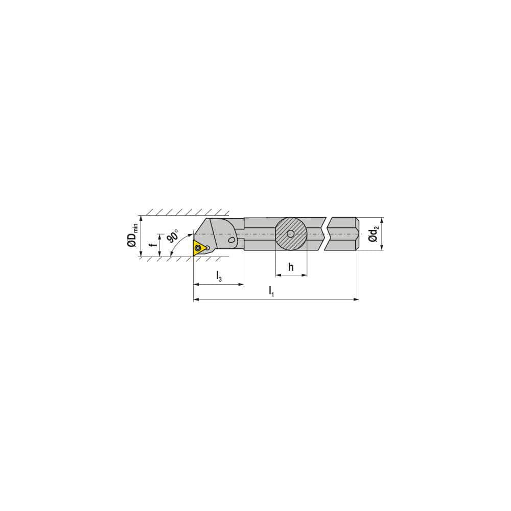 Indexable Boring Bars, Minimum Bore Diameter (Decimal Inch): 1.5300 , Maximum Bore Depth (Decimal Inch): 5.0000 , Maximum Bore Depth (Inch): 5  MPN:7872432030