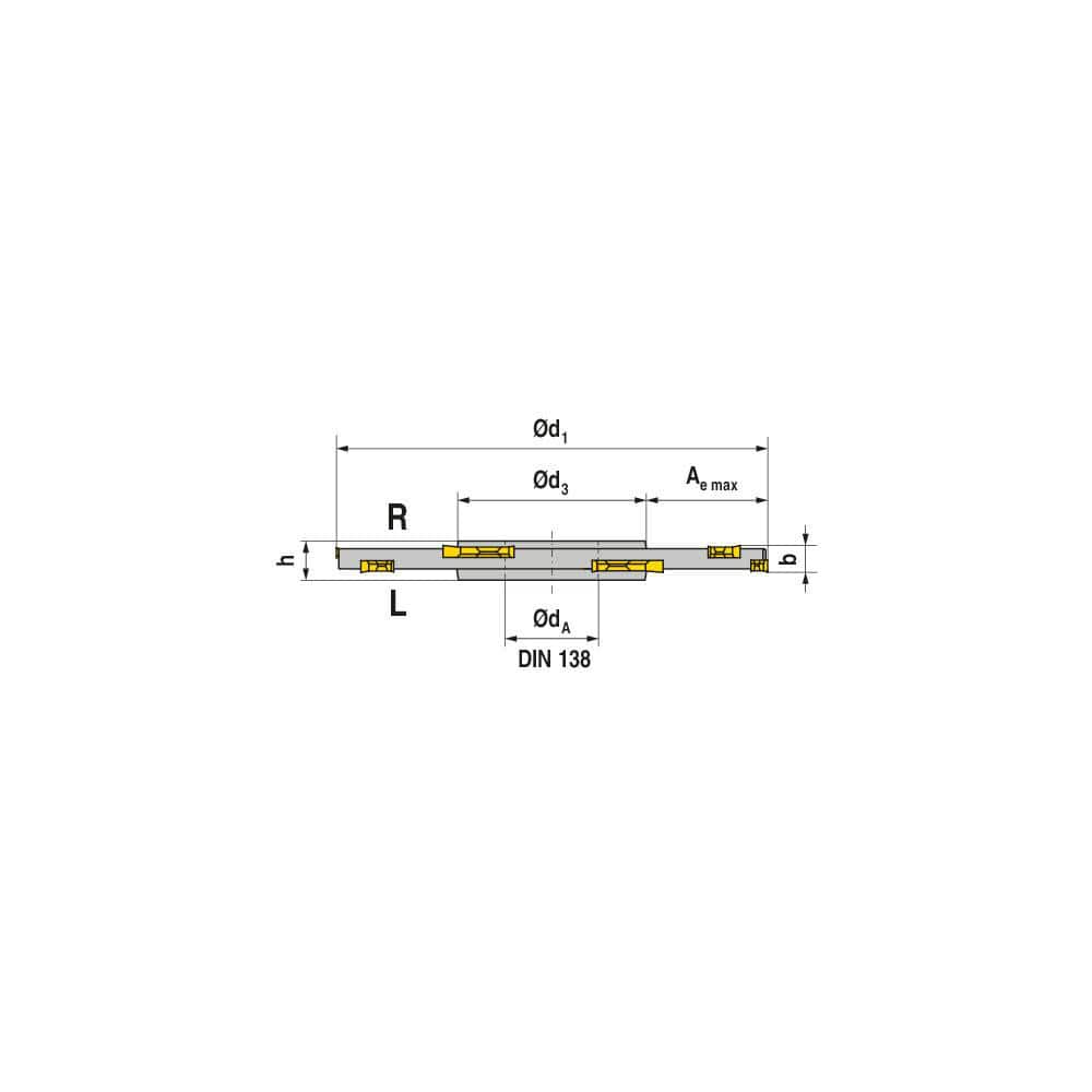 Indexable Slotting Cutter: 10 mm Cutting Width, 160 mm Cutter Dia, Arbor Hole Connection, 50 mm Max Depth of Cut, 40 mm Hole MPN:50730170