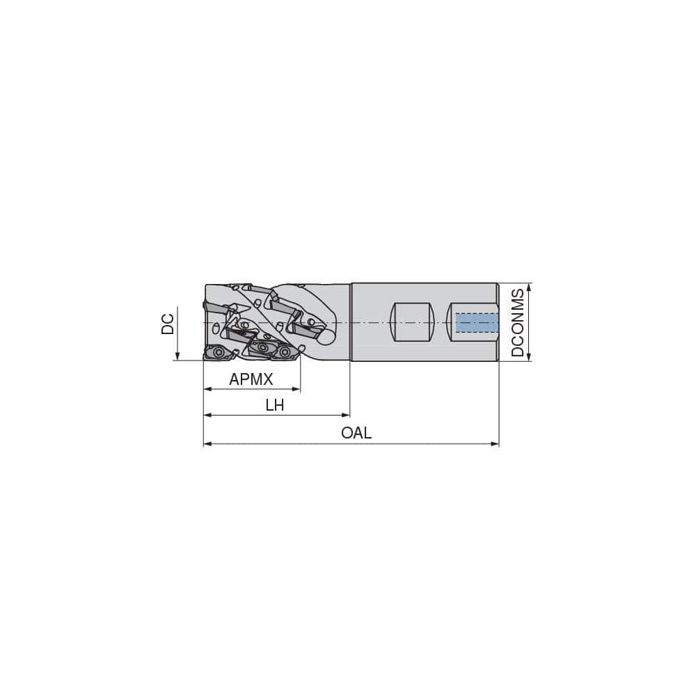 Indexable Square-Shoulder End Mills, Maximum Depth of Cut (Decimal Inch): 6.5000 , Maximum Depth of Cut (Inch): 6-1/2 , Cutter Style: C211  MPN:5877920003