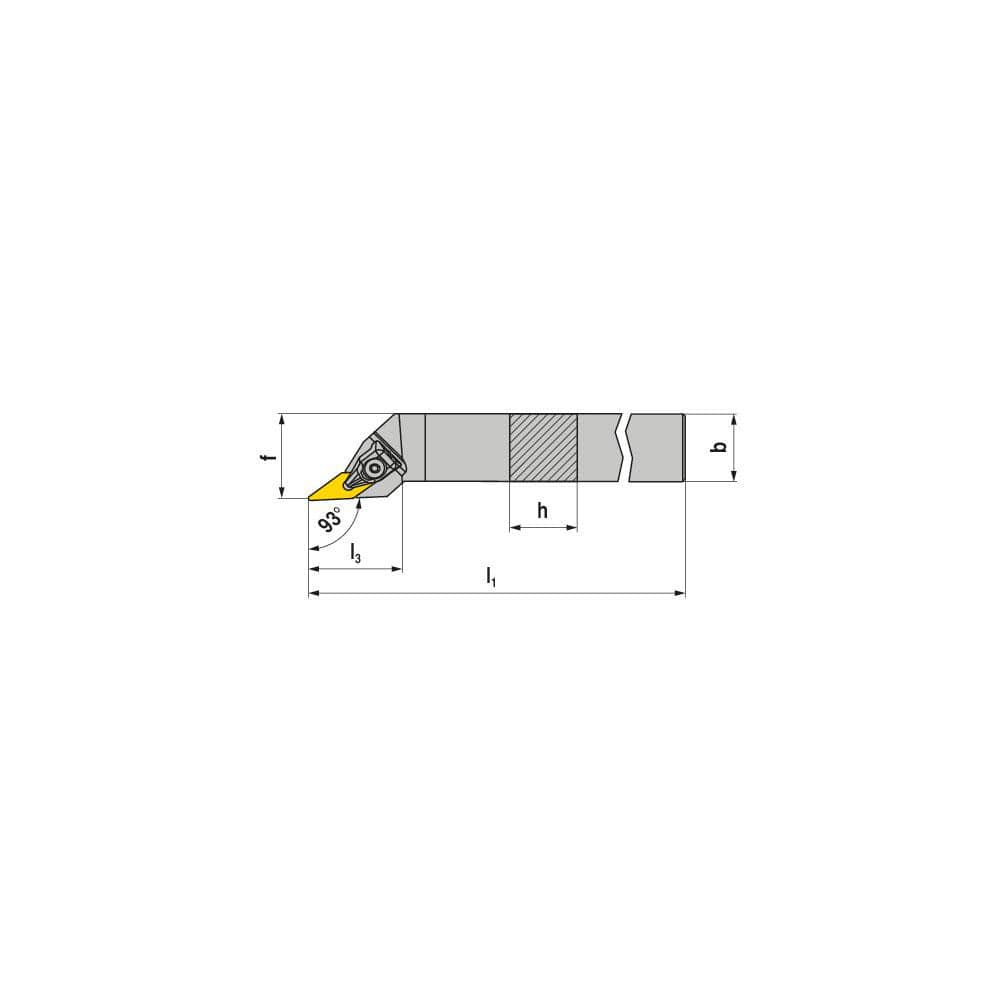 Indexable Turning Toolholders, Toolholder Style: DVJNR , Lead Angle: 93.000 , Insert Holding Method: Wedge , Shank Width (mm): 25.00  MPN:70502725