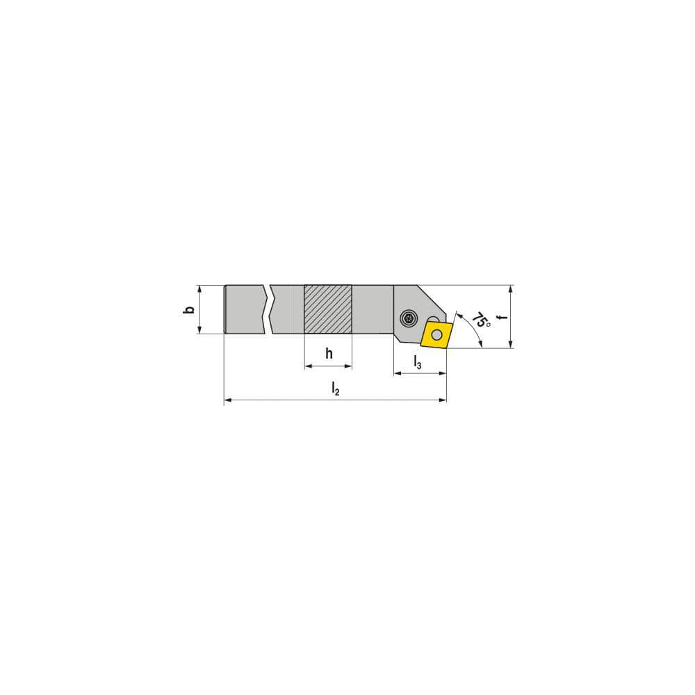 Indexable Turning Toolholders, Toolholder Style: PCKNL , Lead Angle: 75.000 , Insert Holding Method: Lever , Shank Width (mm): 25.00  MPN:70505025