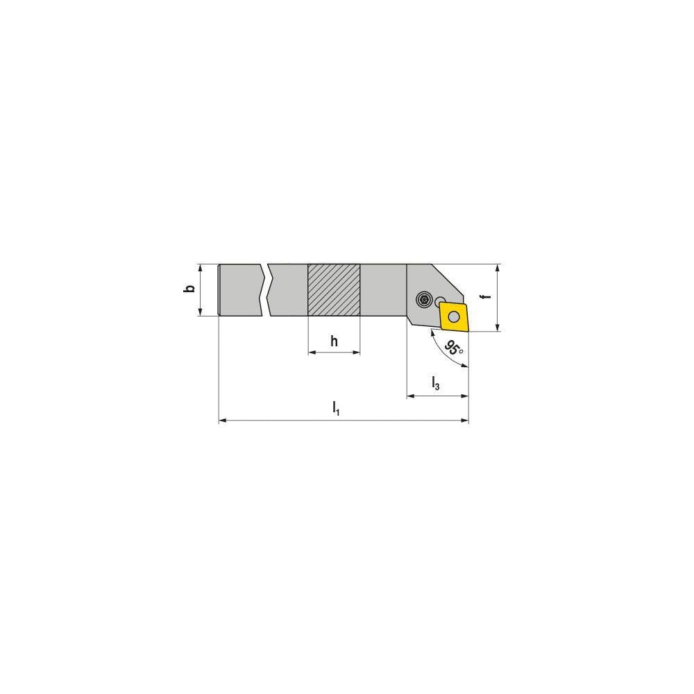 Indexable Turning Toolholders, Toolholder Style: PCLNL , Lead Angle: 95.000 , Insert Holding Method: Lever , Shank Width (mm): 40.00  MPN:70509340