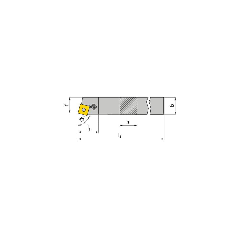 Indexable Turning Toolholders, Toolholder Style: PSBNR , Lead Angle: 75.000 , Insert Holding Method: Lever , Shank Width (mm): 40.00  MPN:7052014000