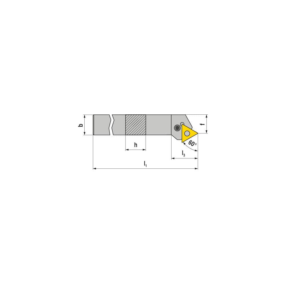 Indexable Turning Toolholders, Toolholder Style: PTTNL , Lead Angle: 60.000 , Insert Holding Method: Lever , Shank Width (mm): 20.00  MPN:70529020