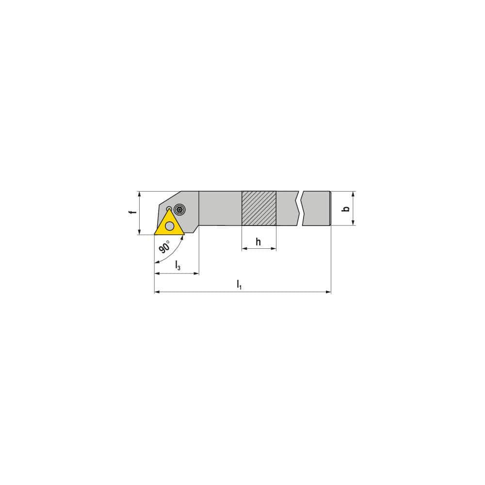 Indexable Turning Toolholders, Toolholder Style: PTGNR , Lead Angle: 90.000 , Insert Holding Method: Lever , Shank Width (mm): 25.00  MPN:70532125