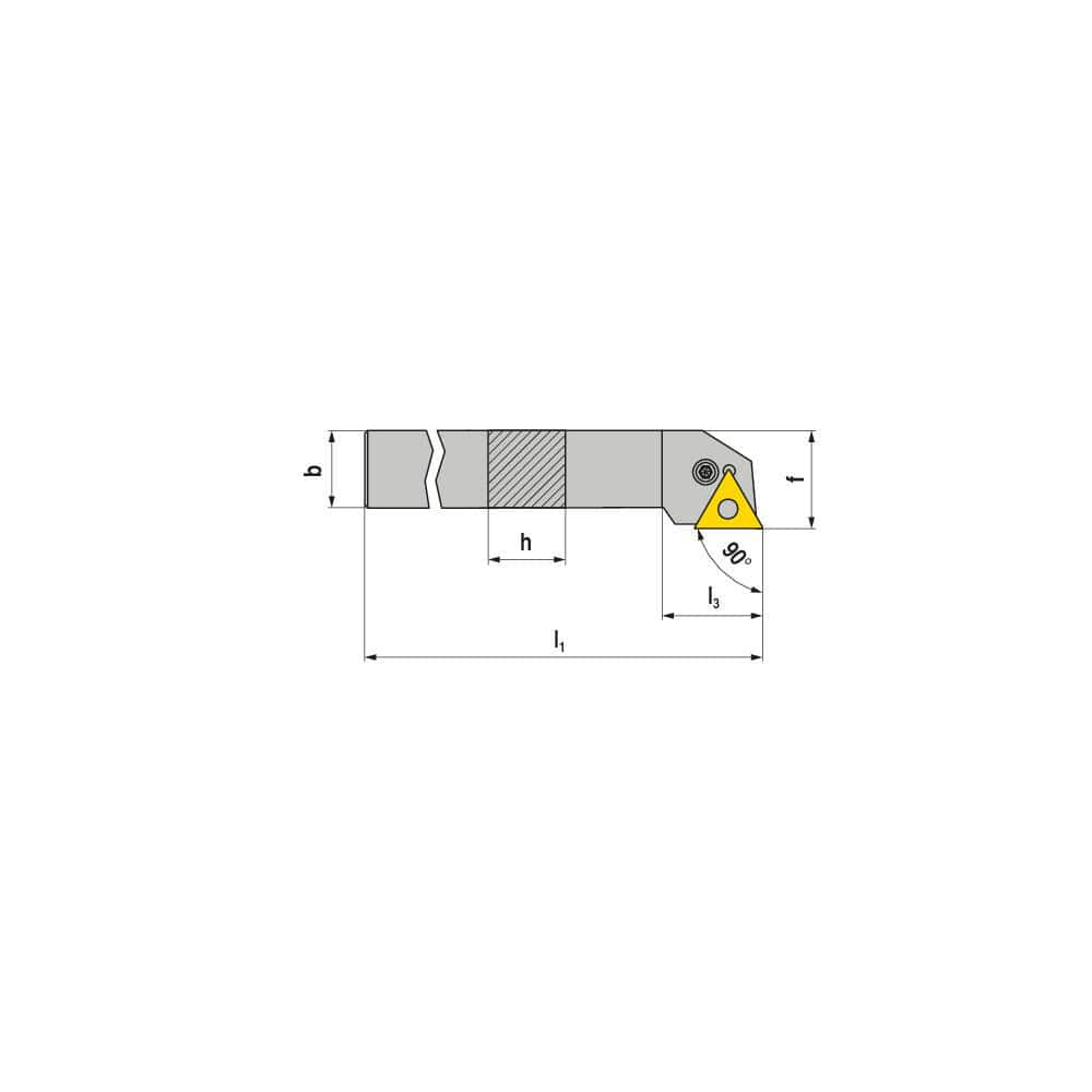 Indexable Turning Toolholders, Toolholder Style: PTGNL , Lead Angle: 90.000 , Insert Holding Method: Lever , Shank Width (mm): 16.00  MPN:70533016