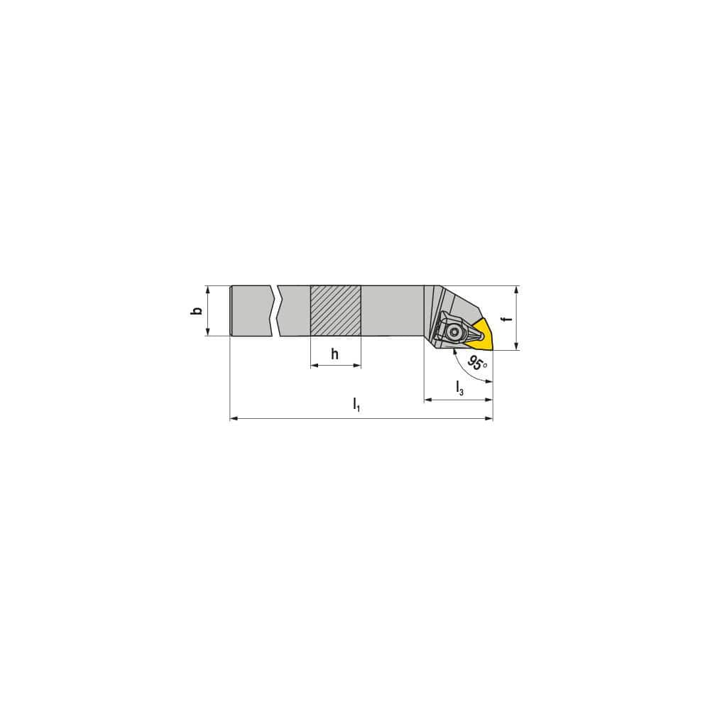 Indexable Turning Toolholders, Toolholder Style: DWLNL , Lead Angle: 95.000 , Insert Holding Method: Wedge , Shank Width (mm): 16.00  MPN:70543716