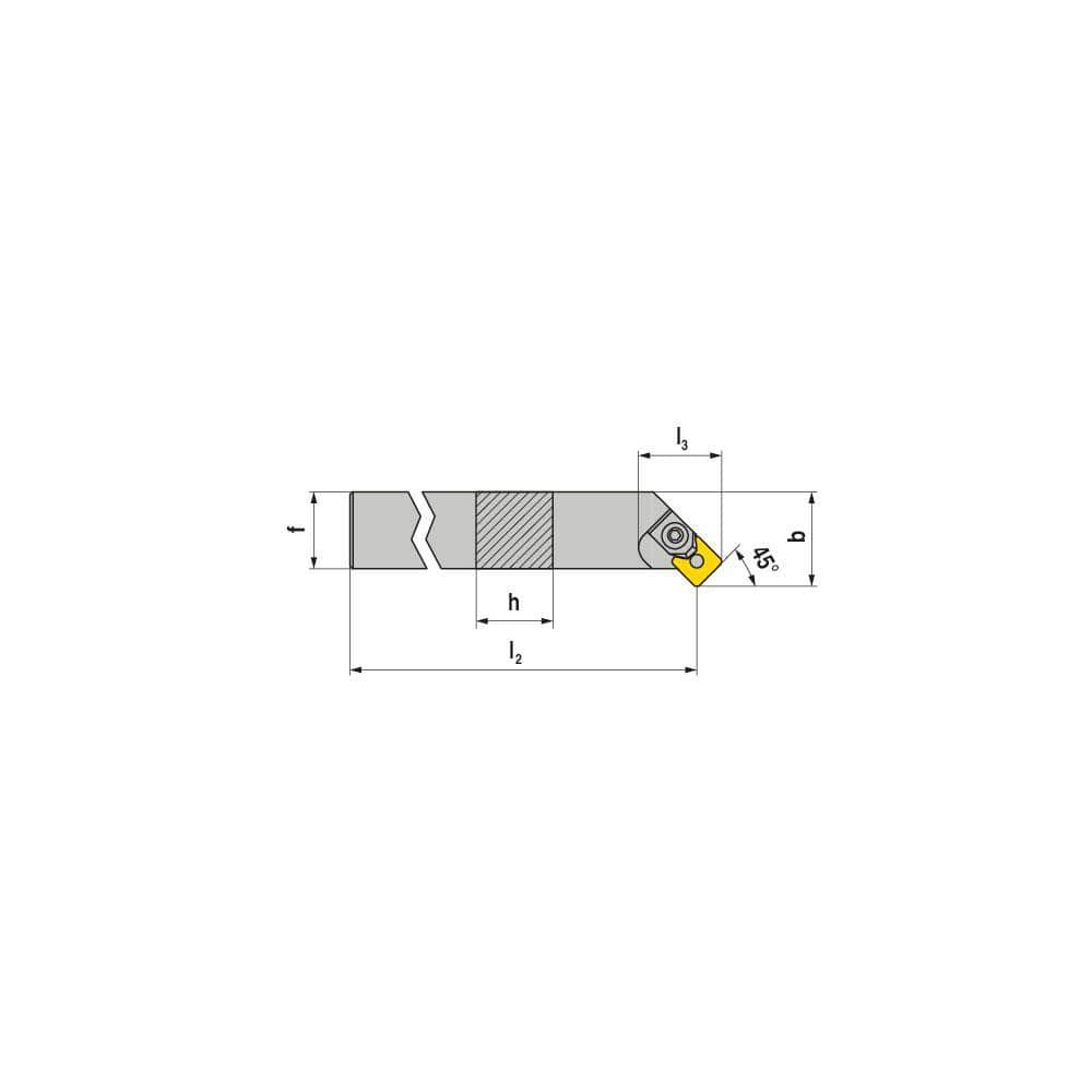 Indexable Turning Toolholders, Toolholder Style: MSSCL , Lead Angle: 45.000 , Insert Holding Method: Wedge , Shank Width (mm): 20.00  MPN:70589020