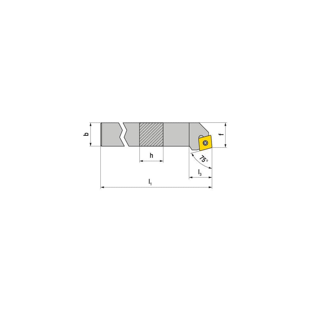 Indexable Turning Toolholders, Toolholder Style: SCRCL , Lead Angle: 75.000 , Insert Holding Method: Screw , Shank Width (mm): 20.00  MPN:7064902000