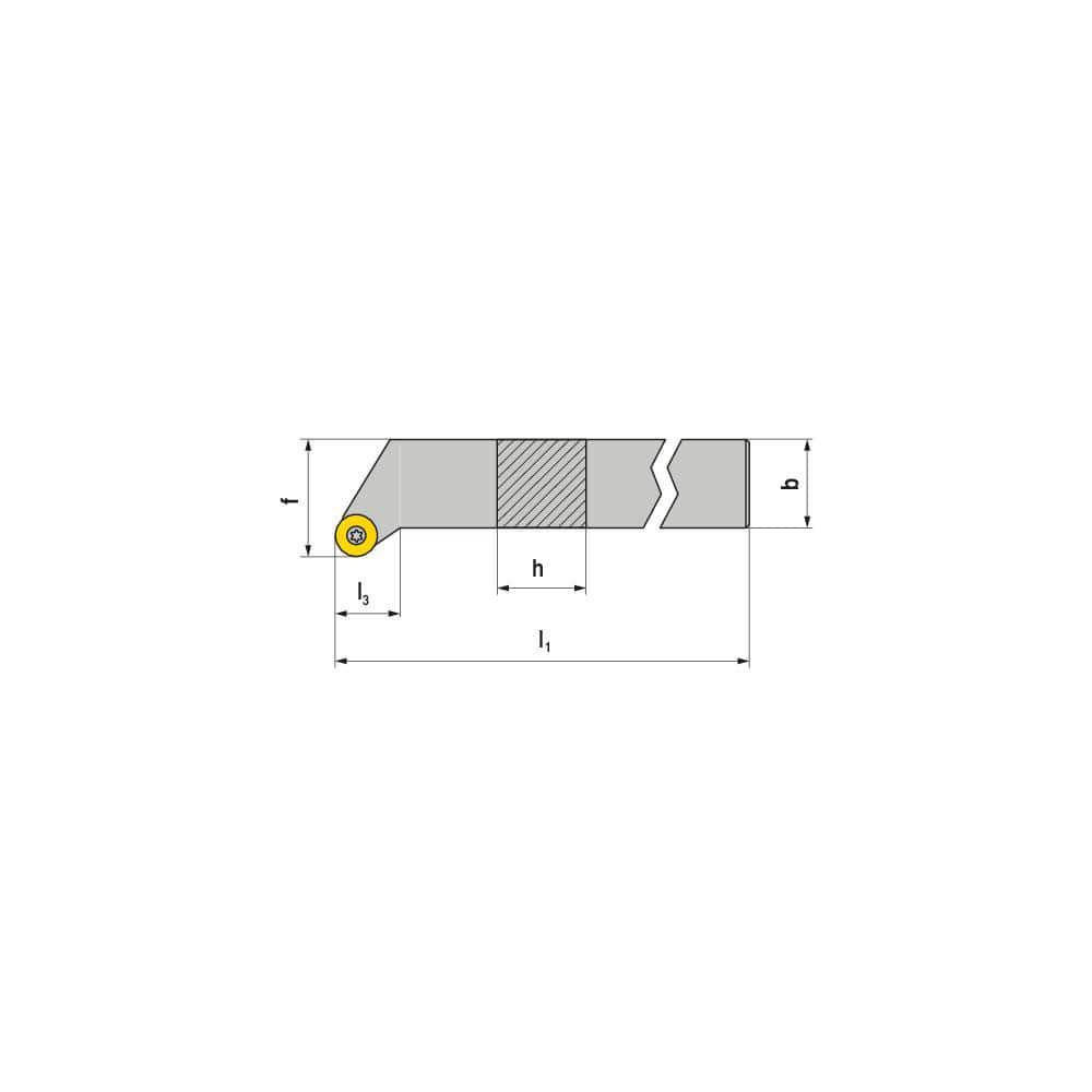 Indexable Turning Toolholders, Toolholder Style: SRGCR , Lead Angle: 0.000 , Insert Holding Method: Screw , Shank Width (mm): 16.00 , Shank Height (mm): 16.00  MPN:70712216