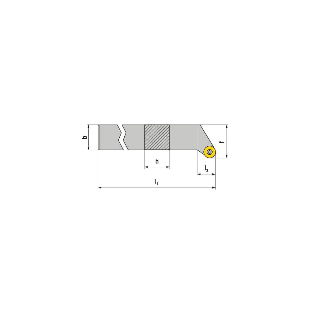 Indexable Turning Toolholders, Toolholder Style: SRGCL , Lead Angle: 0.000 , Insert Holding Method: Screw , Shank Width (mm): 16.00 , Shank Height (mm): 16.00  MPN:7071311600