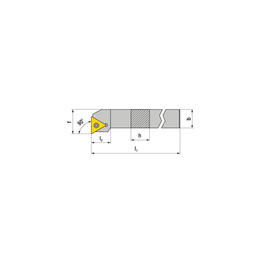 Indexable Turning Toolholders, Toolholder Style: STFCR , Lead Angle: 90.000 , Insert Holding Method: Screw , Shank Width (Inch): 1 , Shank Height (Inch): 1  MPN:7856201643