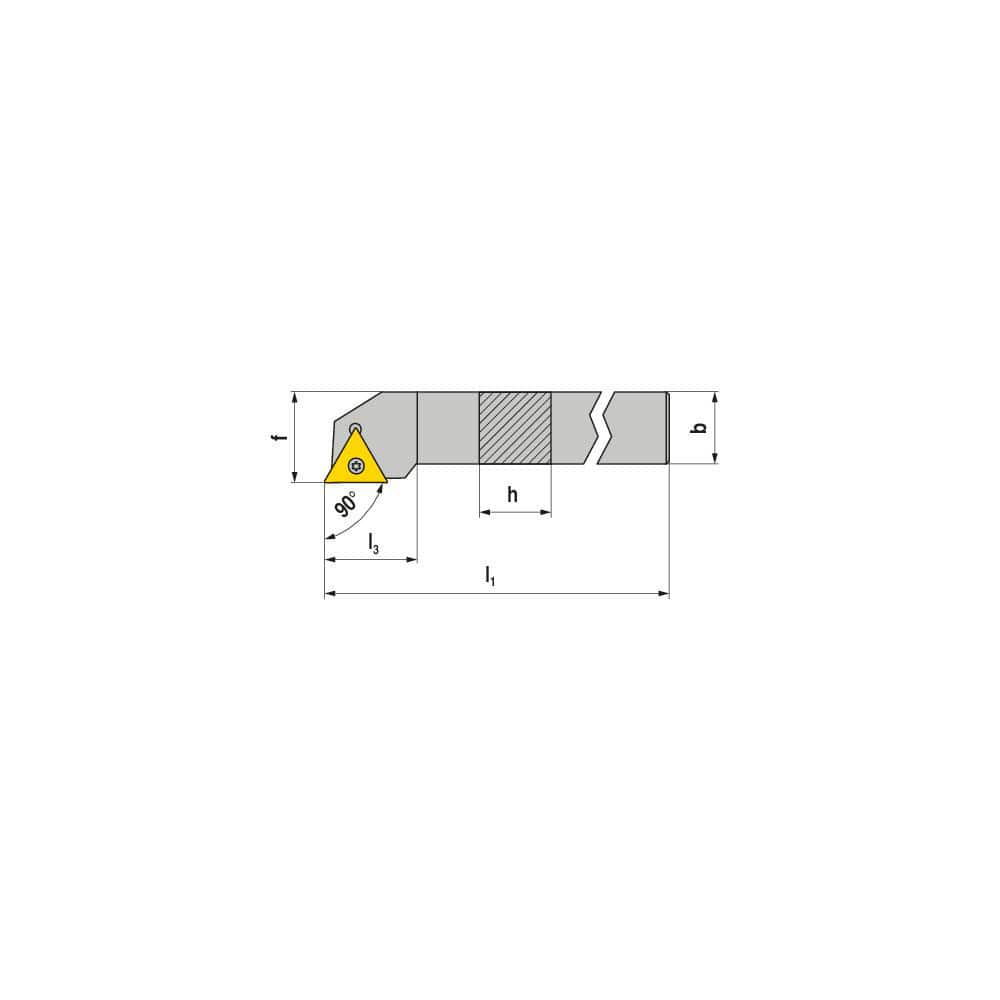 Indexable Turning Toolholders, Toolholder Style: STGCR , Lead Angle: 90.000 , Insert Holding Method: Screw , Shank Width (Inch): 1 , Shank Height (Inch): 1  MPN:7856401643