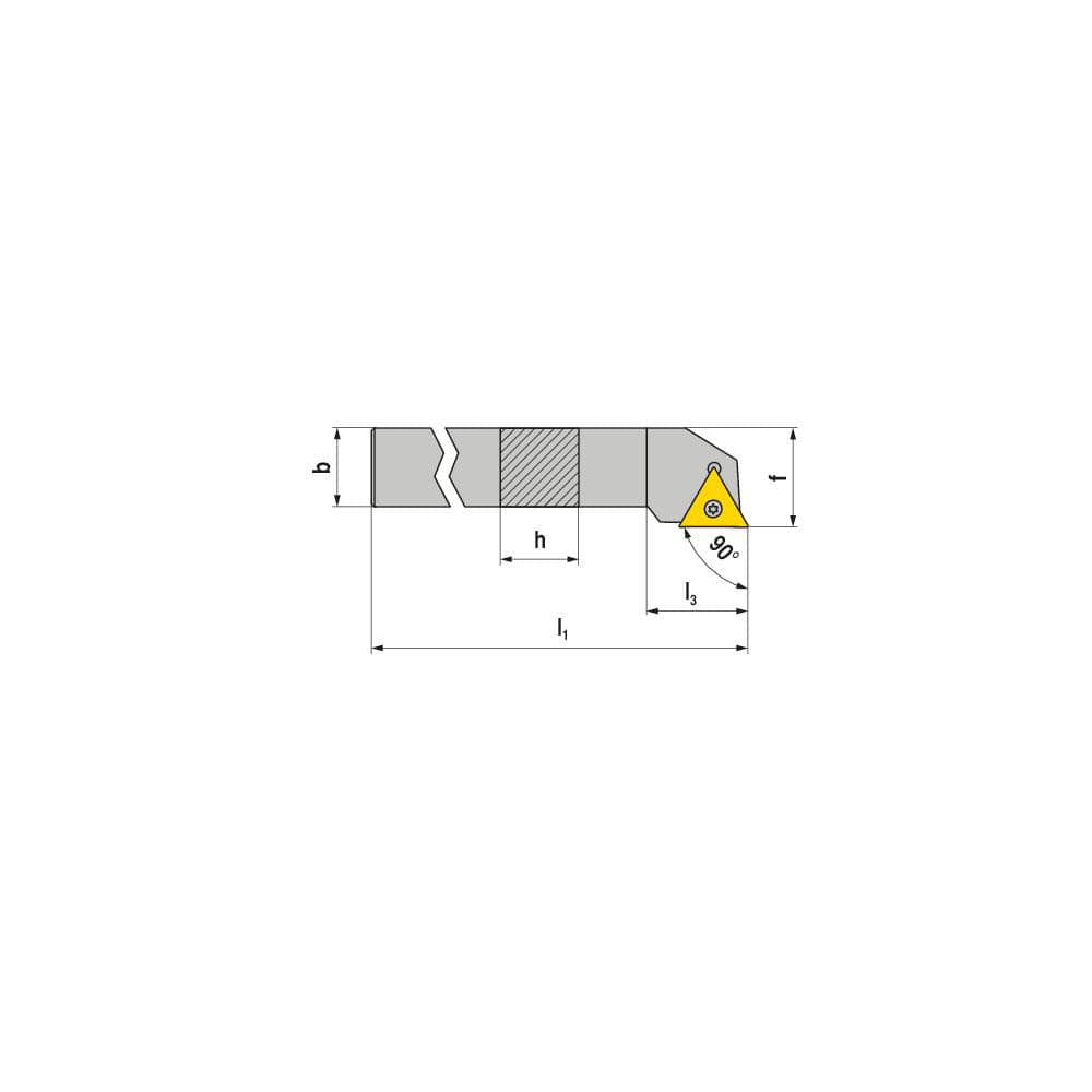 Indexable Turning Toolholders, Toolholder Style: STGCL , Lead Angle: 90.000 , Insert Holding Method: Screw , Shank Width (Inch): 5/8  MPN:7856501003