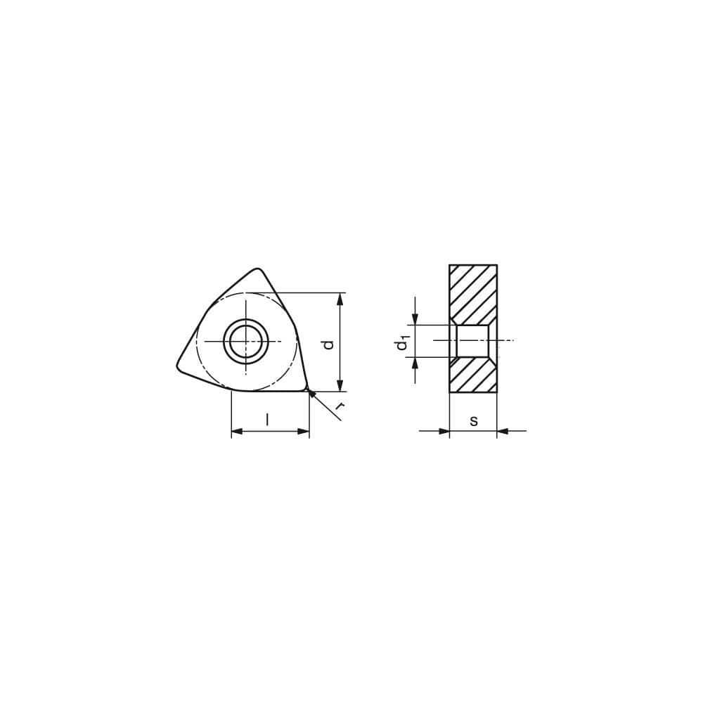 Turning Inserts, Insert Style: WNMG , Insert Size Code: 331 , Insert Shape: Trigon , Included Angle: 80.0 , Inscribed Circle (Decimal Inch): 0.3748  MPN:75024204