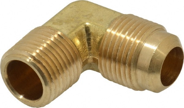 Brass Flared Tube Male Elbow: 5/8