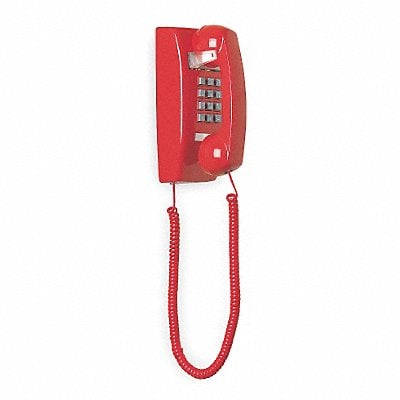 Standard Wall Phone Red Plastic MPN:2554E (Red)