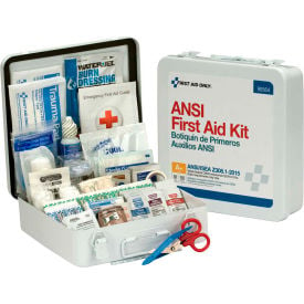 First Aid Only™ 90564 First Aid Kit 50 Person ANSI Compliant Class A+ Metal Case 90564